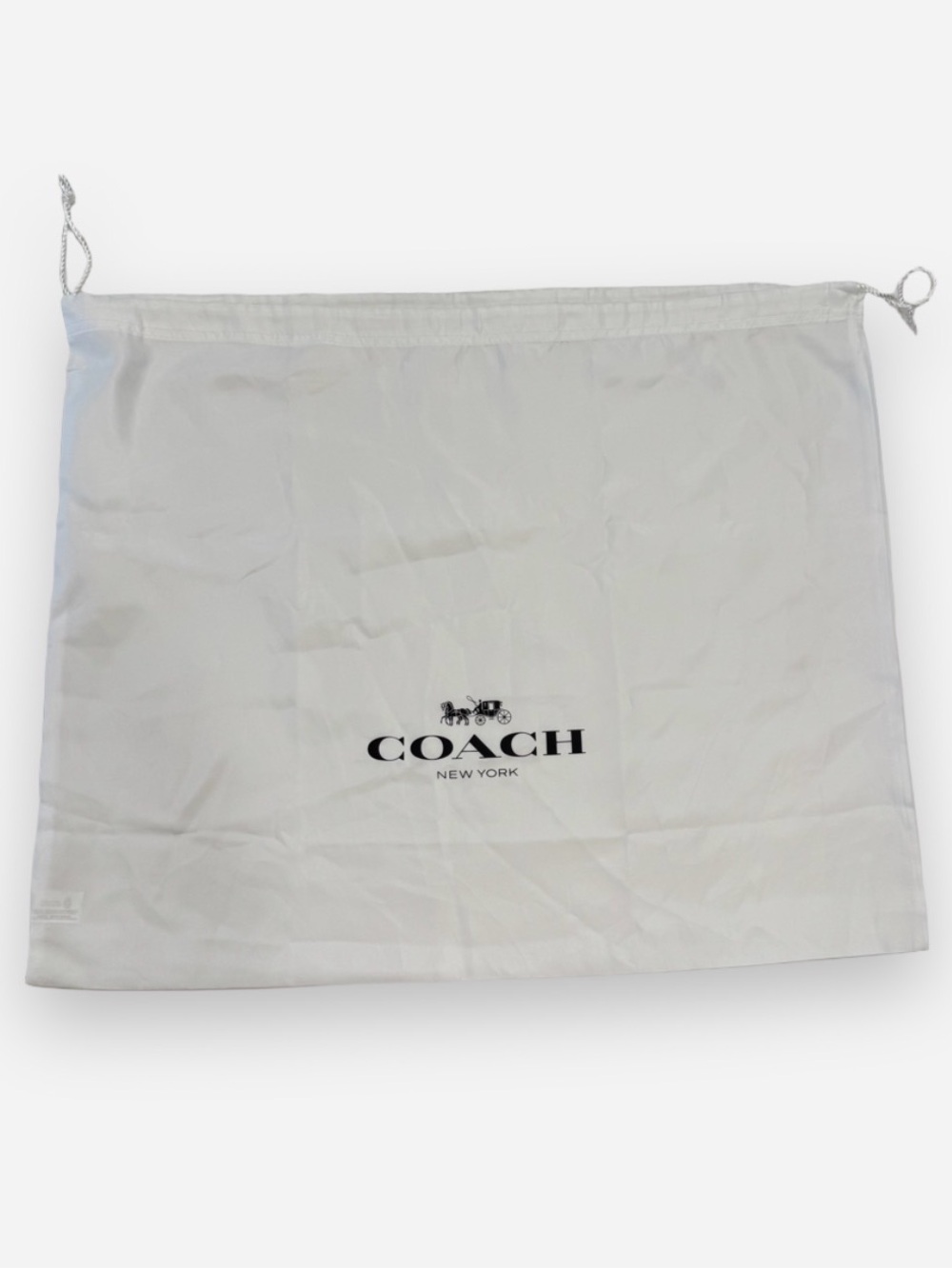 Authentic Coach Extra Large Satin Drawstring Dust Bag 23x19” UNUSED!